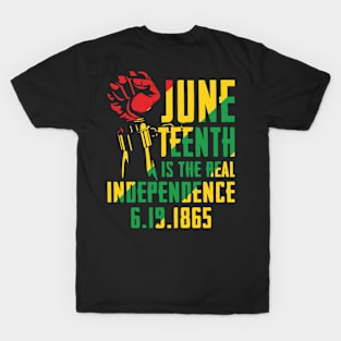 Juneteenth Is The Rea  Independence Day T-Shirt